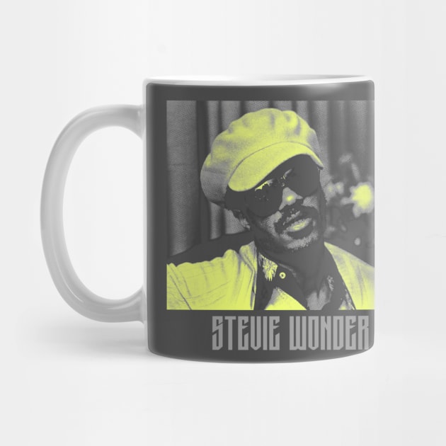 Stevie Wonder Retro Grey by Mugo Muncarsol